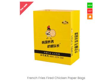 French Fries Fired Chicken Paper Bags